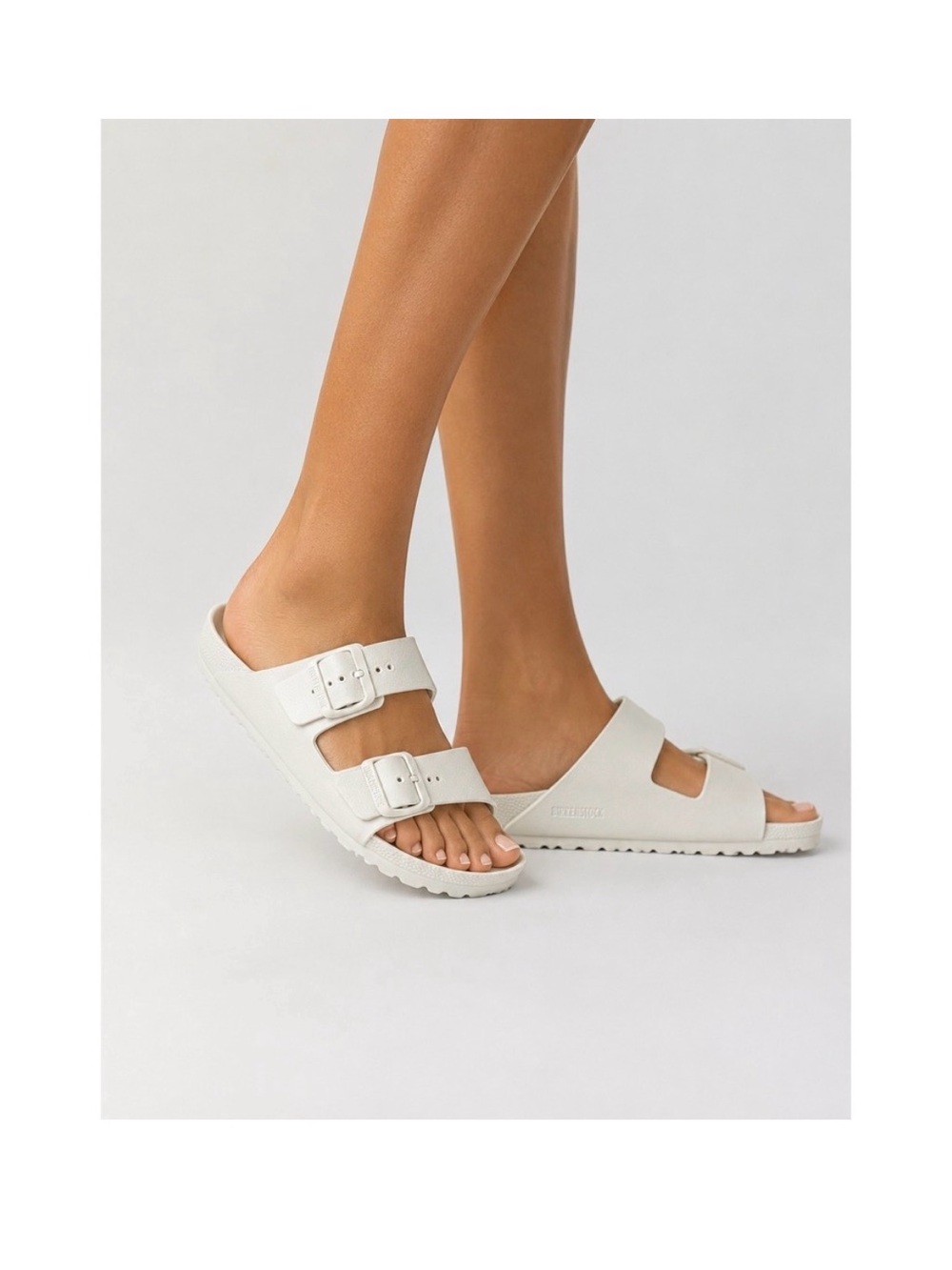 Women BIRKENSTOCK Arizona EVA Sandals. Size 39/US L 8.0. Color: Eggshell. - Picture 2 of 11